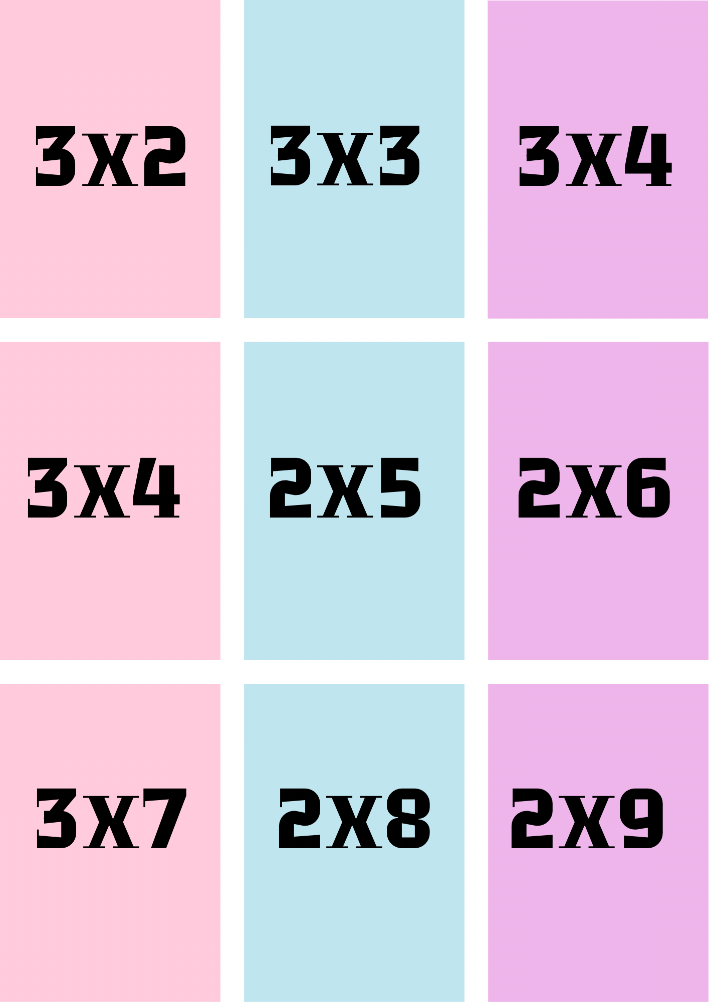 Loteria multiplicación capibara