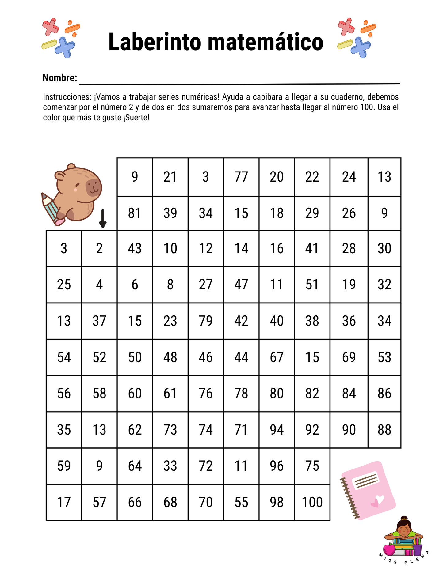 Laberintos matemáticos